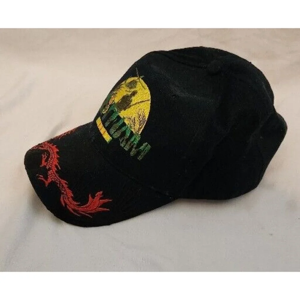 Vietnam Veteran Hat w/ A Dragon On‎ Bill Hook & Loop Back
